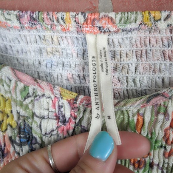 Anthropologie Floral Aurelia Smocked Top - Picture 6 of 12